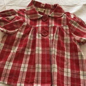 Cute plaid crop jacket